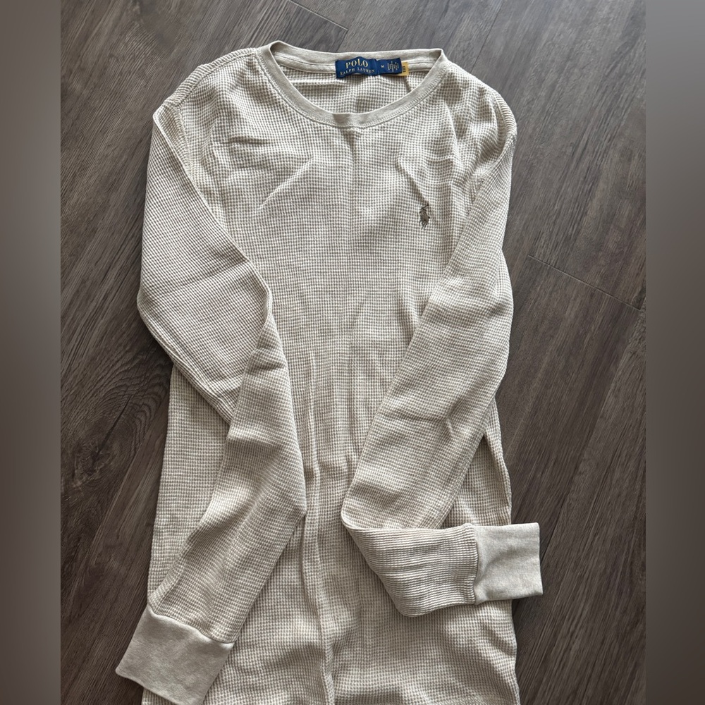 Polo by Ralph Lauren Men's Beige Crewneck Sweater